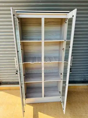 Modern 6Ft Full Glass Smart Cupboards