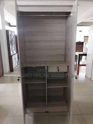 New Melamine 2 Door 6 X 2.5 Ft Wardrobe Cupboard Hash Colour