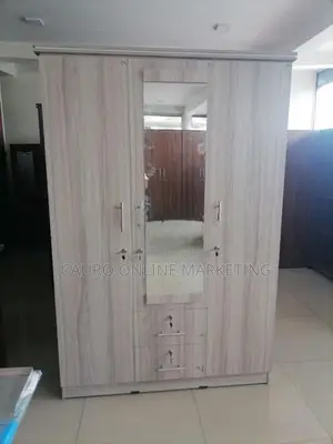New Melamine Hash Colour 3 Door Cupboard 6*4 Wardrobe