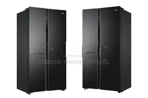 Haier 598L Side-By-Side three Door Inverter Refrigerator (Black Glass)