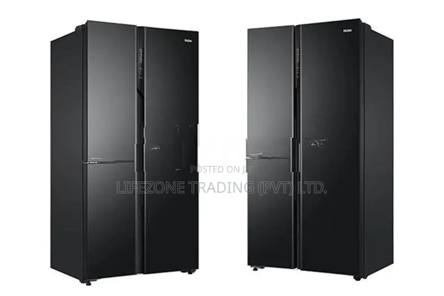 Haier 598L Side-By-Side three Door Inverter Refrigerator (Black Glass)