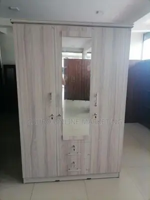 New Melamine Hash Colour 3 Door Cupboard 6*4 Wardrobe