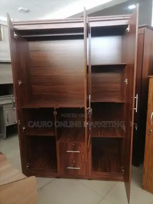 New Melamine 6*4 Ft Wardrobe 3 Door Cupboard