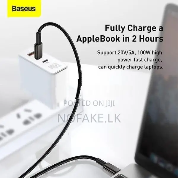 Baseus Tungsten Gold 100W USB-C to C Phone Fast Charge Cable 1M