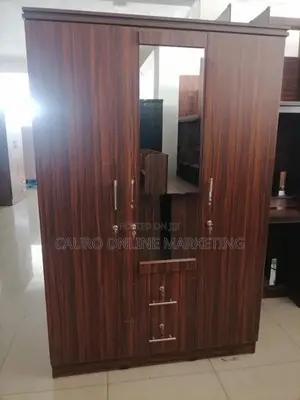 New Melamine 6*4 Ft Cupboard 3 Door Wardrobe