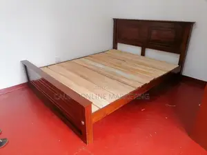 New Teak Box Bed 6*6 Ft Spring Mattress 72"*72"