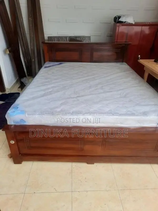 Box Teak Bed 6ft 5ft