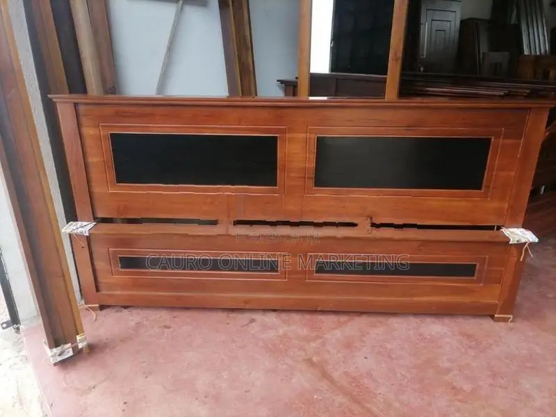 New Teak Box Bed with Triple Layer ( Hybrid ) Mattress 6*5 Queen
