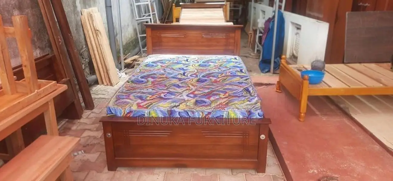 Box Teak Bed 6ft 5ft