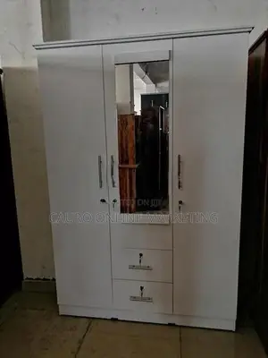 New White Colour 6*4 Wardrobe 3 Door Cupboard