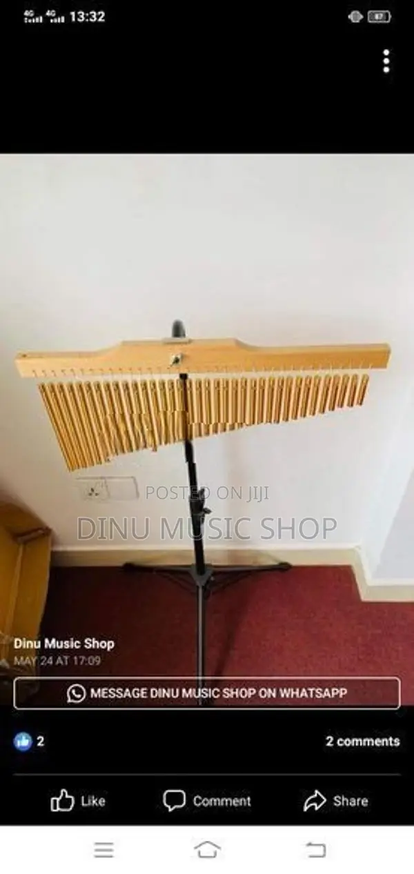 Wind Chimes 36 Bar Gold