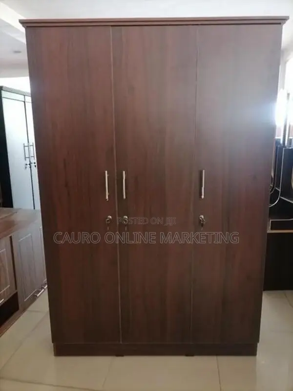 New Melamine 6*4 Ft Wardrobe 3 Door