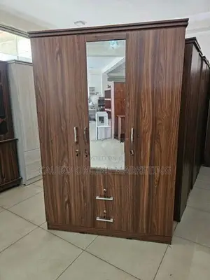New Melamine 3 Door Wardrobe 6*4 Cupboard large fs