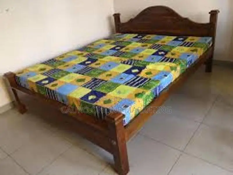 New Teak Arch Bed Double Layer Mattress 6*5 Queen