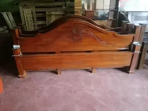New Teak Arch Bed with Double Layer Mattress 6*6 King Size