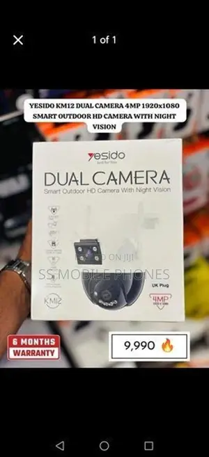 Genuine Yesido 4MP Wifi PTZ Outdoor Dual Lens 10X Digital Zoom