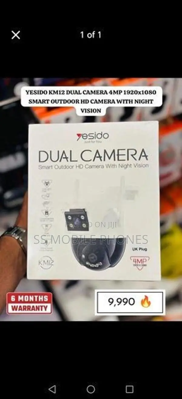 Genuine Yesido 4MP Wifi PTZ Outdoor Dual Lens 10X Digital Zoom