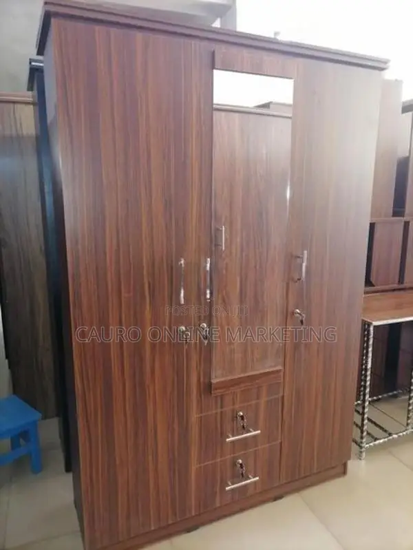 New Melamine Large 3 Door Wardrobe 6*4 Cupboard