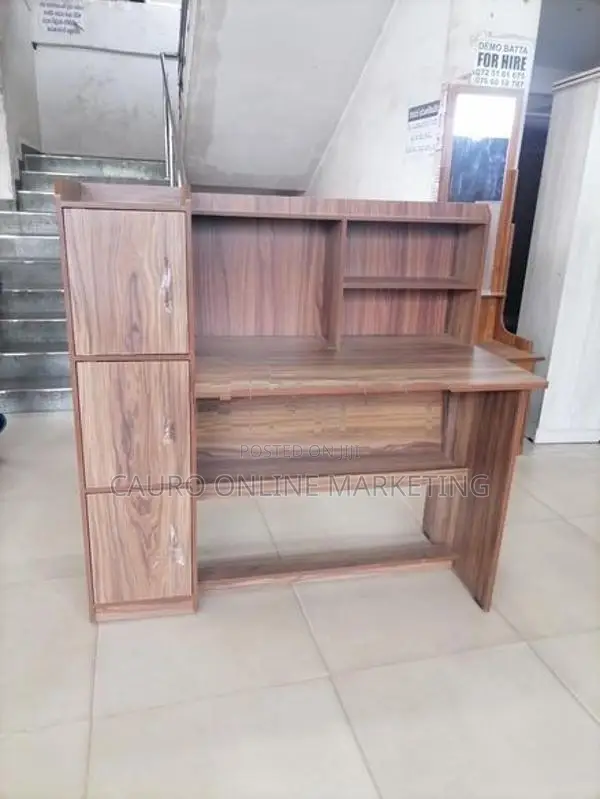 New Melamine 4*2 Study Table with Rack Locker Cupboard