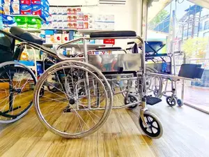 reclining full option commode wheel chair
