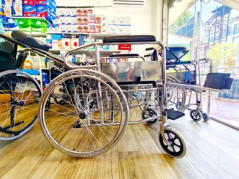 reclining full option commode wheel chair