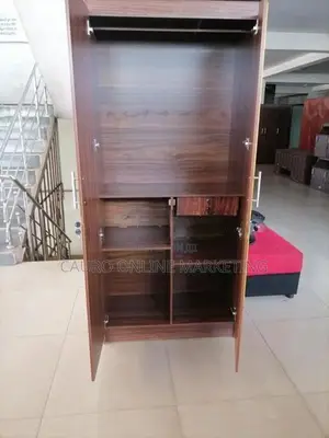 New Melamine 6*2.5 Mirror Cupboard 2 Door Wardrobe