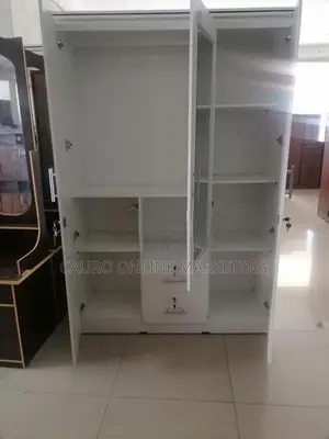 New Melamine 3 Door White Cupboard 6*4 Wardrobe
