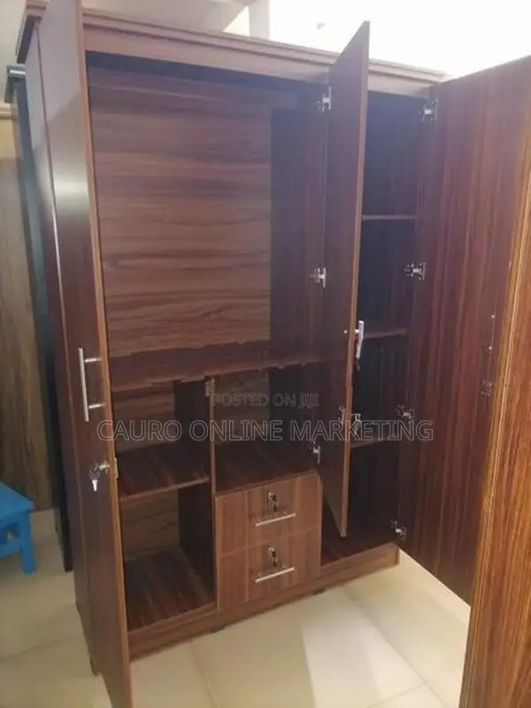 New Melamine Large 3 Door Wardrobe 6*4 Cupboard