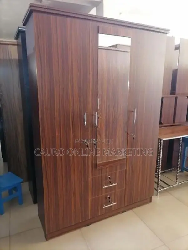 New Melamine Large 3 Door Wardrobe 6*4 Cupboard