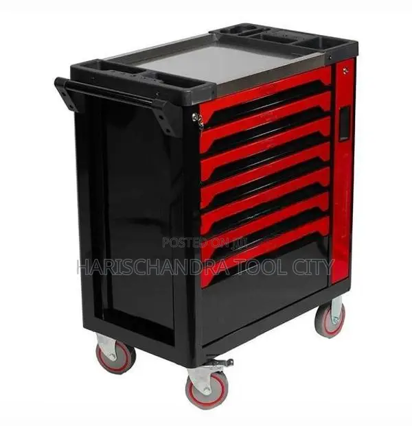 HTC 7 Drawer Tool Trolley With Tools 253Pcs