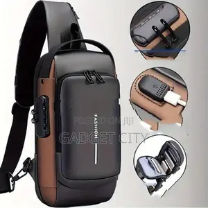Men’s Anti-Theft Password Lock Chest Bag