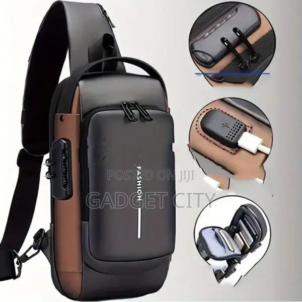 Men’s Anti-Theft Password Lock Chest Bag