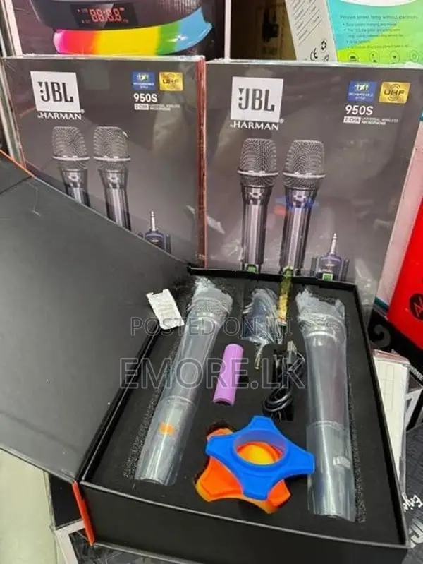 Universal JBL Dynamic 950S Dual Wireless Microphone Rechargeable