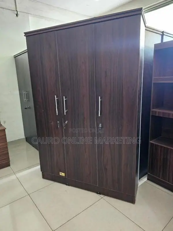 New Melamine 3 Door Wardrobe Cupboard