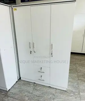 Modern 3D Melamine WHITE WARDROBES