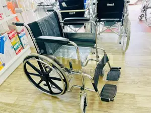Wheelchair Fabric Padded Cushion Seat With (Alloy Wheel)