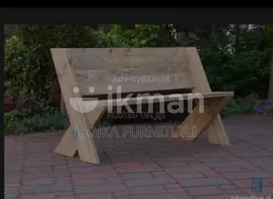 Railway timber rustic benches