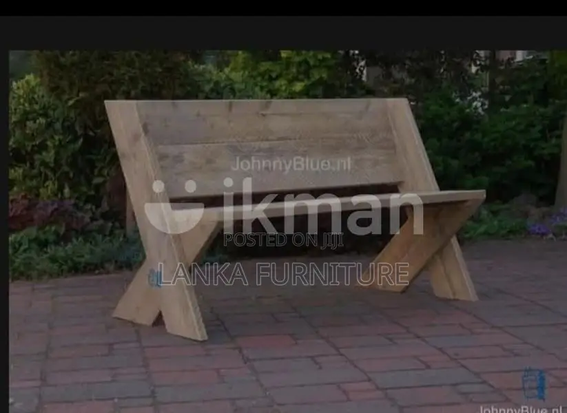 Railway timber rustic benches