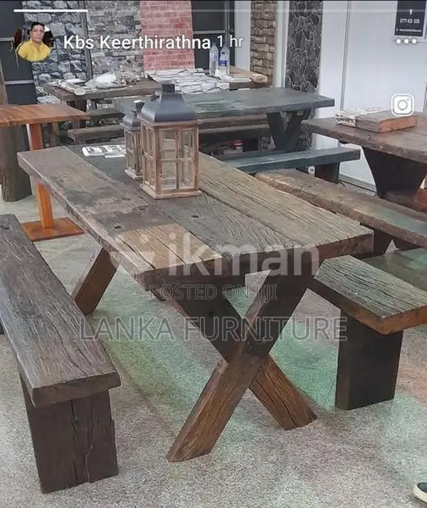RAILWAY TIMBER RUSTIC TABLES