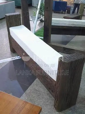 Railway timber rustic benches