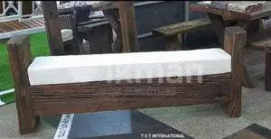 Railway timber rustic benches