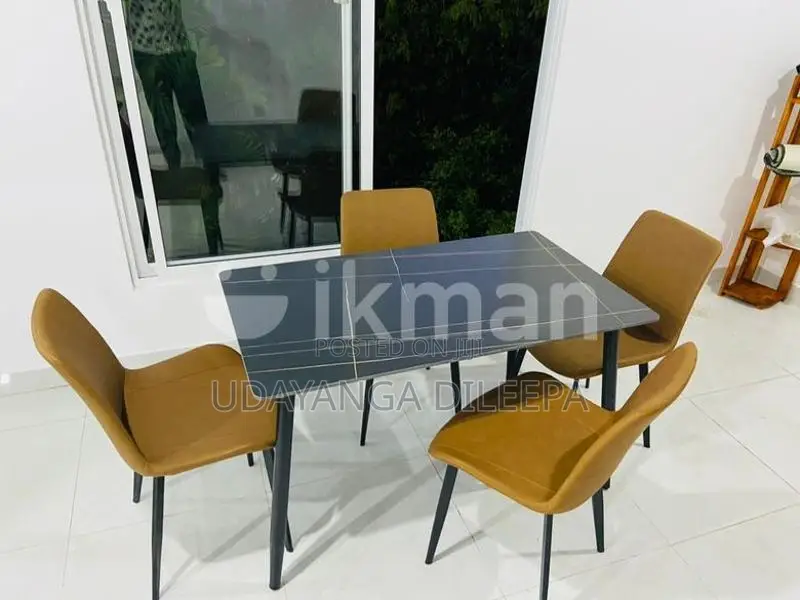 Granite Dining Table with Chairs