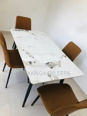 Granite Dining Table with Chairs