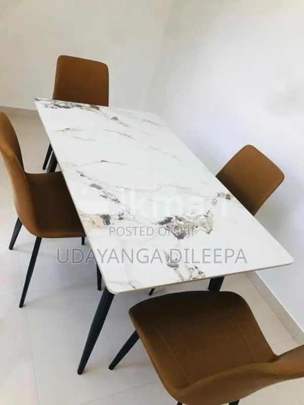 Granite Dining Table with Chairs