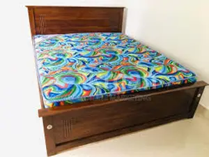 New Teak Box Bed with Hybrid Mattress 6*5 Queen Size