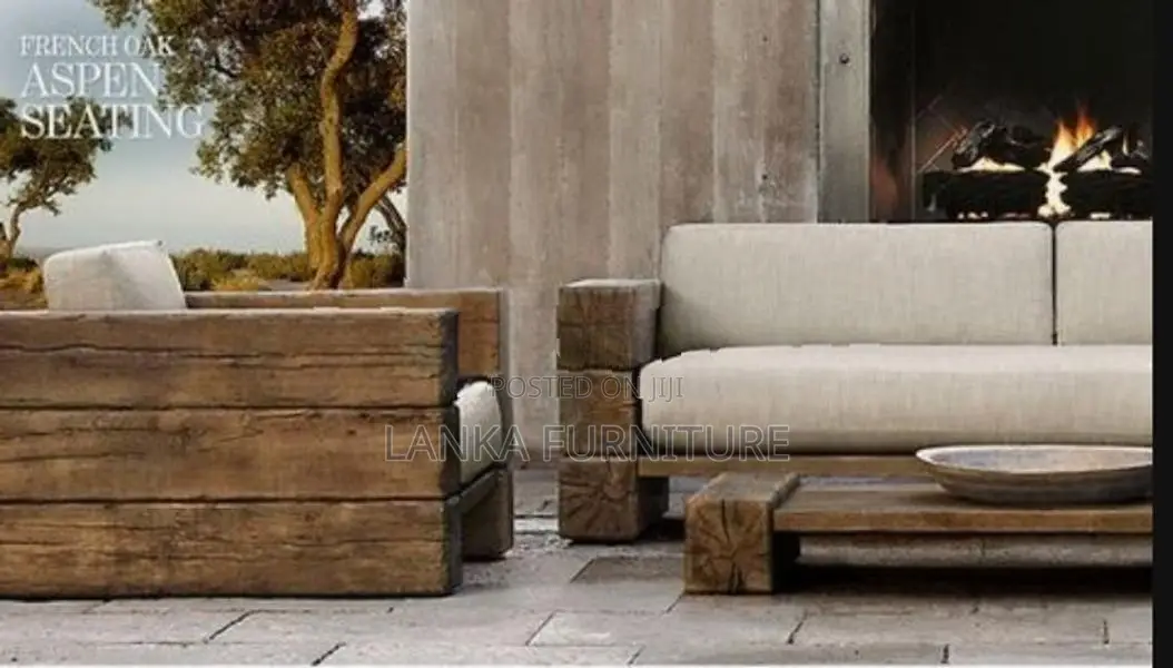 Railway Timber Rustic Sofa