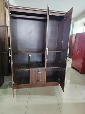 New Melamine 3 Door Cupboard Large 6*4 Wardrobe