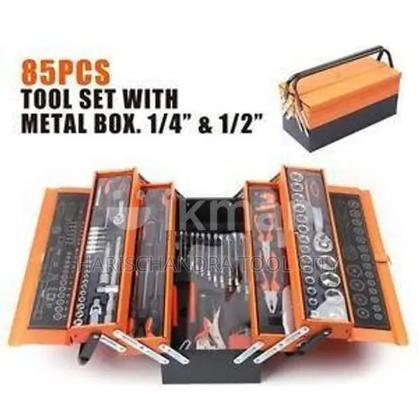 VEIBER Industrial Tool Kit 1/4" & 1/2" 85pcs