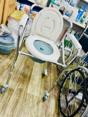 Commode Chair With Wheels Height Adjustable