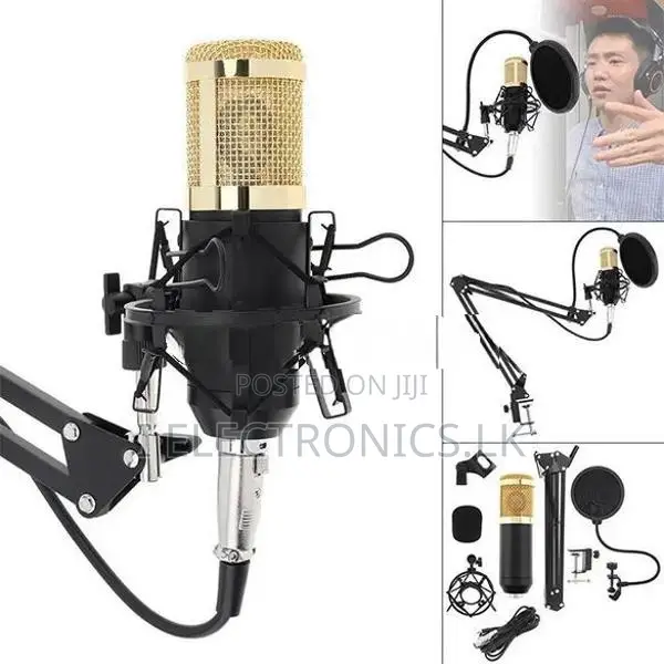 Professional Condenser Microphone with V8 Soundcard